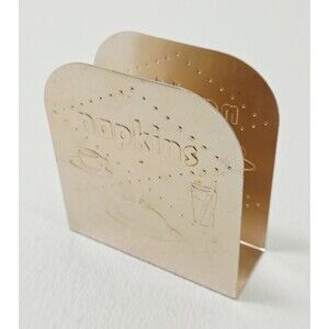 Vintage Mid Century Copper Tone Kitchen Napkin Holder Metal Tedgro Denver, CO